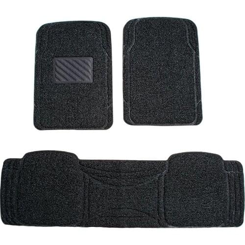Black Car Floor Mats Automobile Interior Accessories Floor Protection Mat For Front Rear Driver And Passenger