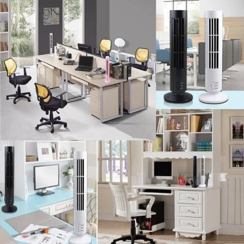 CPDD USB Laptop PC Mini No Leaf Air Conditioner Cooling Cool Desk Tower Fan Bladeless
