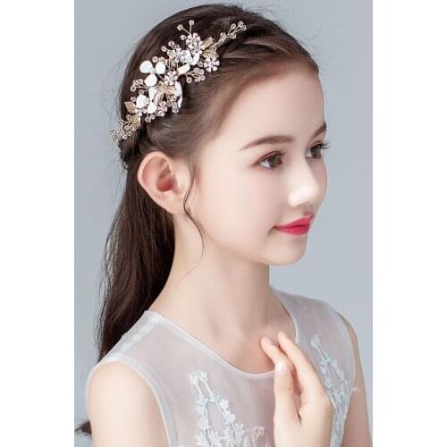 Childrens Girls Headdress Princess Super Fairy Clip Hairpin Little Fairy Dance Performance Concert Competition Head Flower