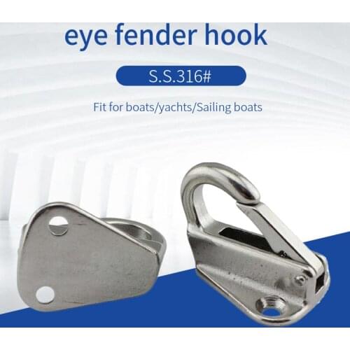 Marine Sailing Boat Ship Hardware 316 Stainless Steel Spring Fender Snap Hook
