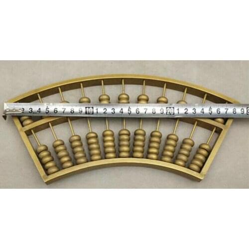 China Bronze Three Year Republic China Abacus Calculation Bead