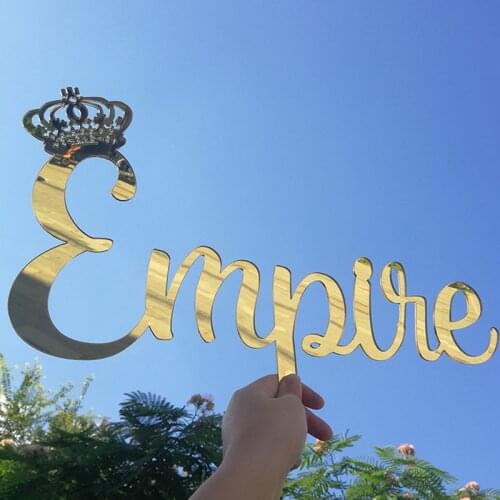Custom Mirror Gold Baby Name Sign Nursery Wall Decoration Personalized Name Sign Wedding Party Baptism