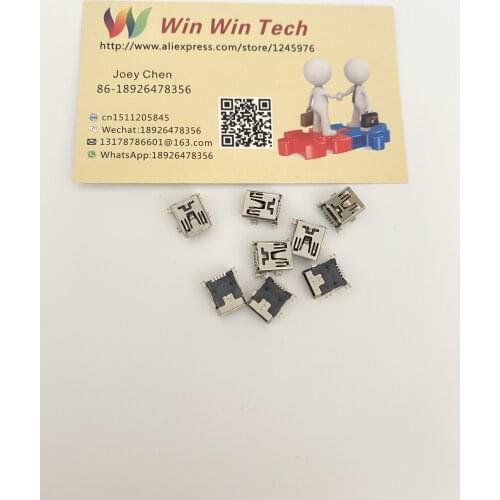 NEW Original 100PCS Mini USB SMT 5 Pin 5P 5PIN Female Plug Connector Socket 5 Pin Mini USB
