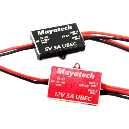 5V 12V Step Down Power Supply Voltage Regulation 7-28V to 5V/13-28V to 12V Buck Module UBEC 3A 6s for FPV UAV Agricultural Drone