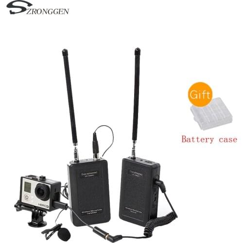 Hot Saramonic SR-WM4C WM4C Wireless Lavalier Microphone System for Canon 6D 600D 5D2 5D3 Nikon D800 Sony DV GoPro Hero 3 3+ 4