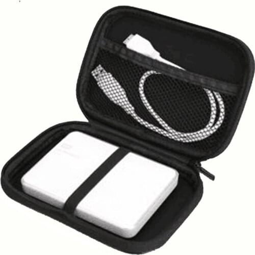 Portable 2.5 Inch HDD Protection Box Fashion Portable Zipper External Standard 2.5 GPS Hard Disk Drive Device Storage Box