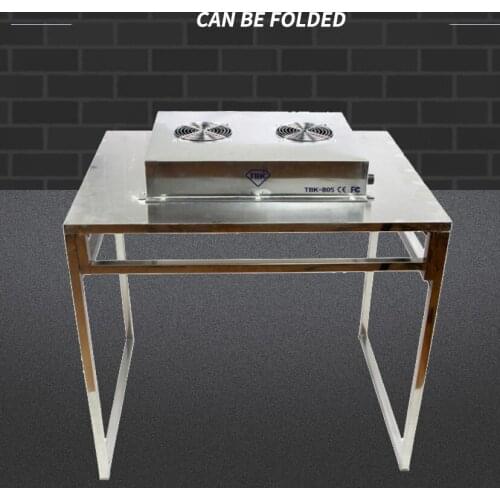 TBK-805 Dust Free Aluminum Work bench with Anti-static Curtains Iron Workbench With Cleaning Room for LCD Laminating Repair