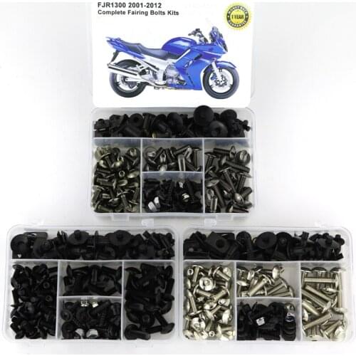 Fit For Yamaha FJR1300 2001-2012 Motorcycle Complete Full Fairing Bolts Kit Bodywork Screws Speed Nut Fairing Clips Nuts Steel