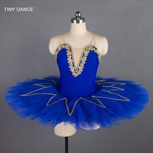 Yellow/Blue/Purple Pancake Tutus Pre-professional Ballet Dance Tutu with 7 Layers of Stiff Tulle Ballerina Costume Dress BLL007