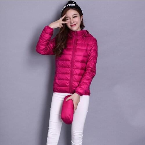 Sanishroly Plus Size 8XL Autumn Winter Women Ultra Light White Duck Down Jacket Parka Ladies Hooded Coat Short Outwears SE1029