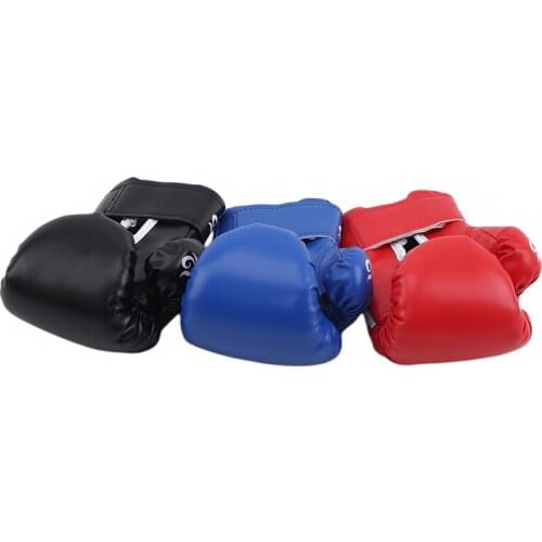 1 Set Child Boxing Gloves Kids Training Fighting Gloves Muay Thai Sparring Punching Kickboxing Breathable PU Gloves Mitts