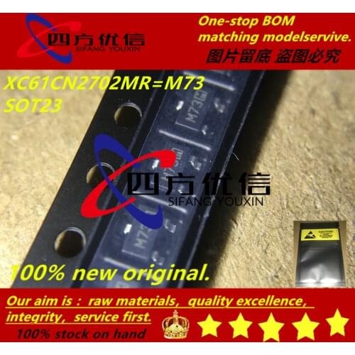 100% new original (10PCS) XC61CN2702MR M73 IRLML2502TRPBF G*** SOT23