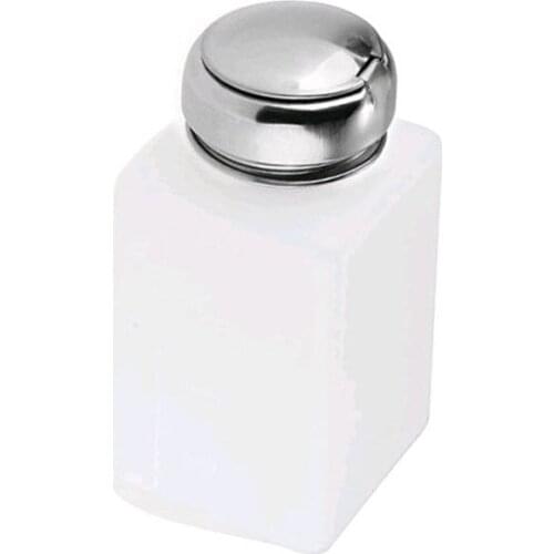 200ML Liquid Alcohol Storagte Bottle Press Nail Polish Remover Dispenser Pumping Bottle