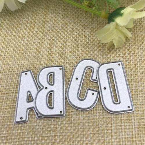 26pcs/Set Alphabet Letter Metal Cutting Dies Stencil for DIY Scrapbooking Album Embossing Paper Cards Deco Crafts Die Cuts