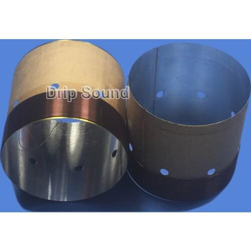 2pcs 63.5mm 63.5 Core 8ohm Bass Voice Coil ASV White Aluminium Woofer Sound Drive Speaker Repair Parts