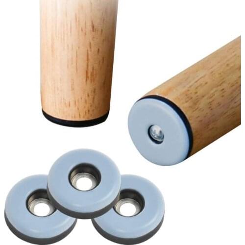 8Pcs Furniture Glides Furniture Sliders Pads with Screws Table Chair Leg Mat Floor Protector Reusable For Carpet Tile Hardwood