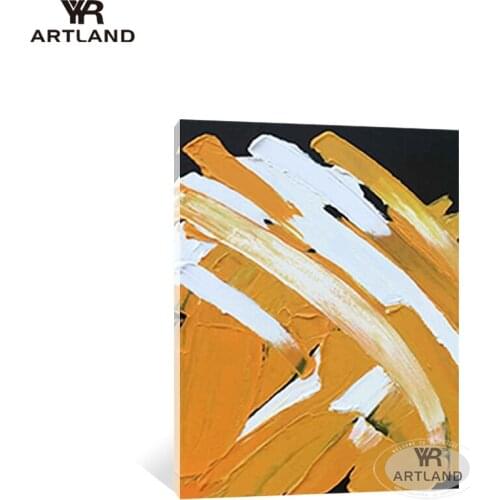 Abstract wall painting designs handmade canvas oil painting yellow landscape hanging picture for living room Entrance no framed