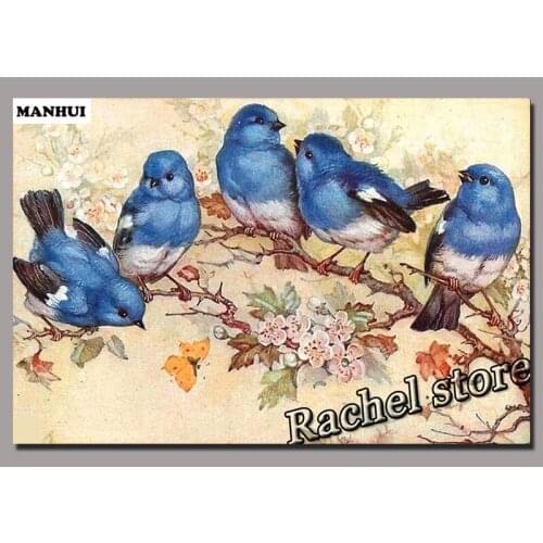 Diamond Embroidery Diy Diamond Painting Cross Stitch Kits Diamond Mosaic Bird Full Square Diamond Embroidery AD350