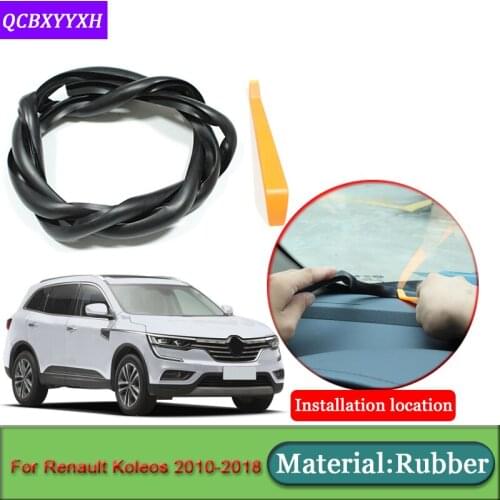 Car-styling For Renault Koleos 2010-2018 Anti-Noise Soundproof Dustproof Car Dashboard Windshield Sealing Strips Car Accessories