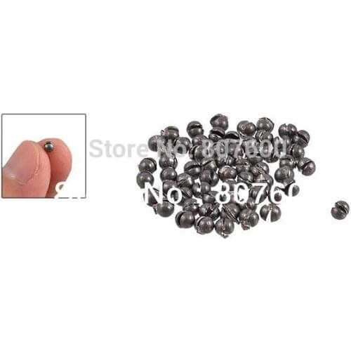 BassLegend - 1 bag Fishing Round Type Split Shot Sinker Size G3/1B/2B/3B/4B/5B
