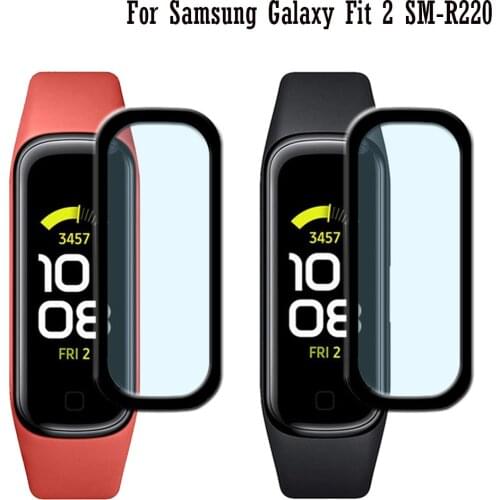 BEHUA Screen Protective Film For Samsung Galaxy Fit 2 SM-R220 Watch TPU Clear Smartband3D Transparent Film Ultra-thin Full Cover