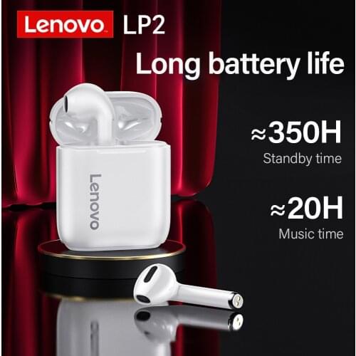 Lenovo LP2 TWS LP1s Wireless Earphone BT 5.0 Dual Stereo Bass Touch Control IPX5 life waterproof LP1 Update Earphones