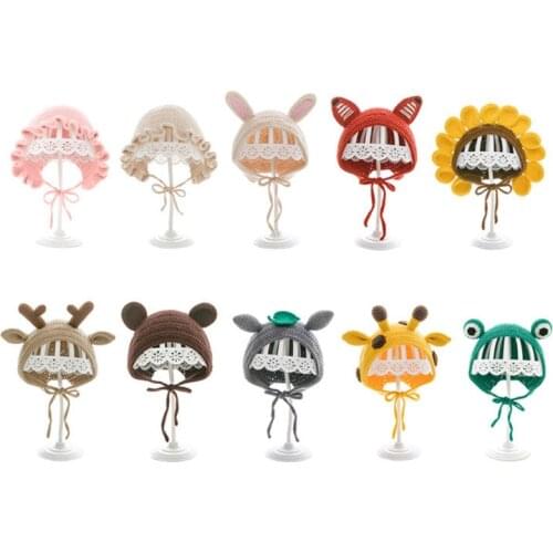 DIY Chrochet Handmade Baby Hat Animal Shape DIY Wool Knitting Newborn Hat Cute Baby Photography Props Kids hat Yarn Material Bag