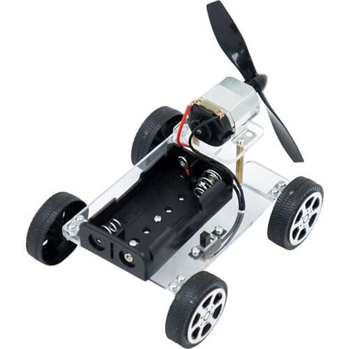 Wind Power Car DIY Electronic Kit Technology Science Toys Baby Child Educational DIY Wind-powered Intellectual Auto Motor Robot