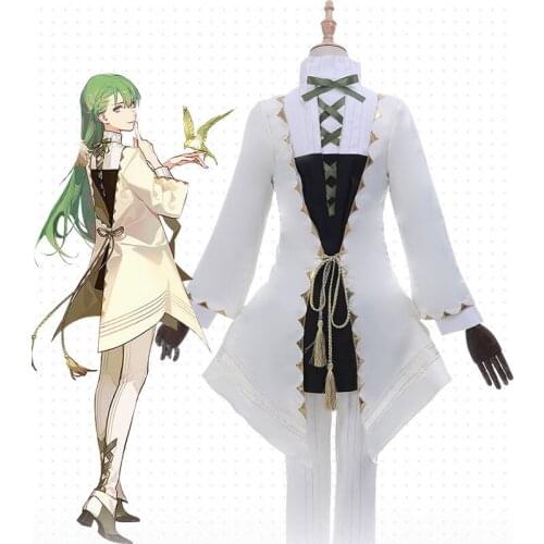 FGO Fate Grand Order Moon Girlfriend Boyfriend Enkidu Uniform Coat Tops Pants Outfit Anime Cosplay Costumes