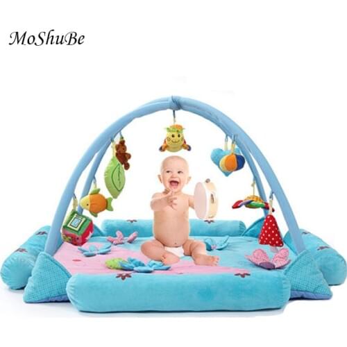 Baby Acctivity Gyms Play Mat Educational Rack Toys Infant Fitness Carpet Gift For Kids Game Blanket Crawling Carpet