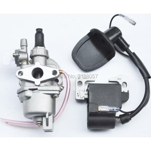 13MM Carburetor + Ignition Coil For 2 Stroke 43cc 47cc 49cc Engine Pocket Bike Dirt Bike ATVs Scooters X1 X2 X6 X8