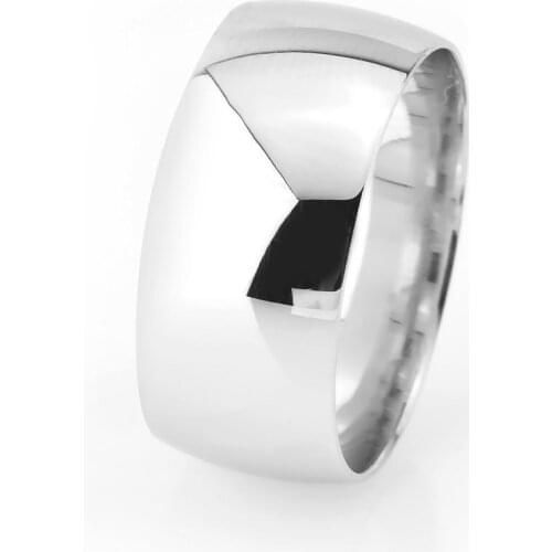 Tesbihane Classic Design Cambered 925 Sterling Silver Men 'S Wedding Ring (M-2)