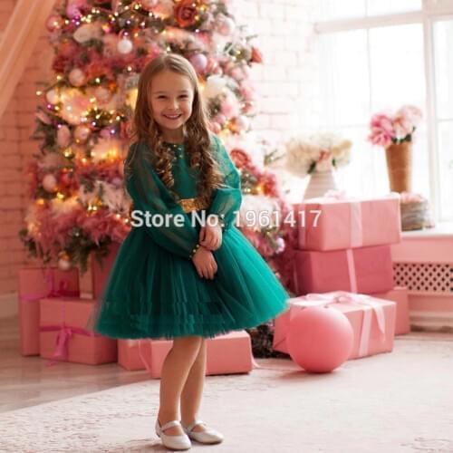 Lovely Flower Girl Rromantic Dress New Blue Lace Flower Girl Dress For Wedding Party Childrens Princess Birthday Formal Dresses
