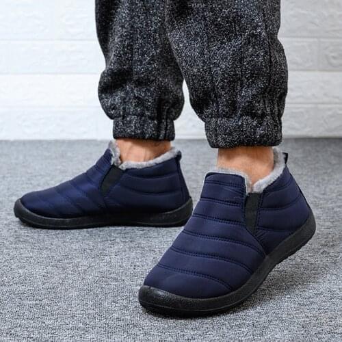 Men Casual Shoes Sneakers Warm Winter Shoes Men Walking Men Fashion Sneakers Slip On Driving Shoes Waterproof Male Sneakers