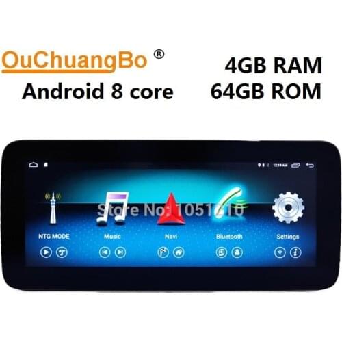 Ouchuangbo radio gps recorder for Mercedes Benz E class coupe W212 C207 A207 W207 cabriolet with Android 9 system 4GB RAM 64GB