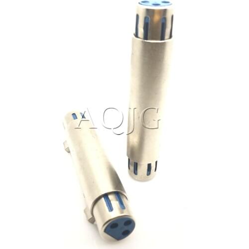 Newest 3 PIN XLR Female To XLR Female Jack Connector Microphone MIC Speaker Cable Extender Extension Adaptor connector