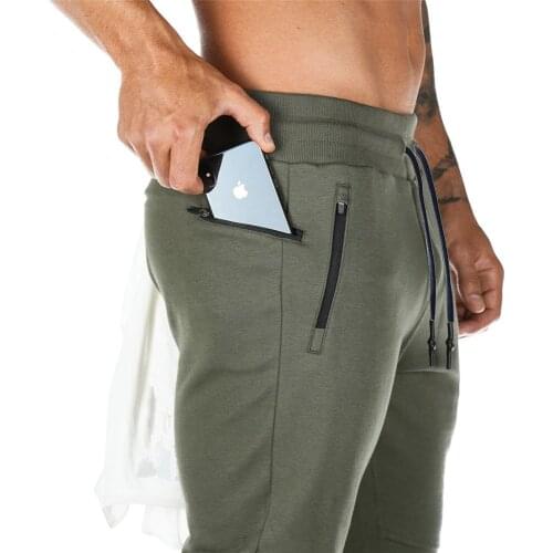 New Joggers Sweatpants Men Casual Pants Solid Color Gyms Fitness Workout Sportswear Trousers Autumn Winter Male Track Pants