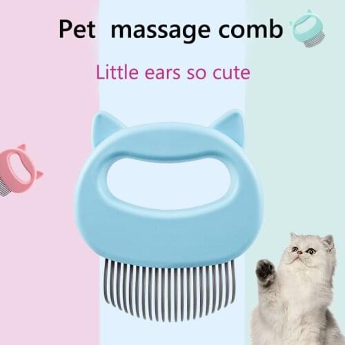 2020 new arrive Pet cat dog massage comb shell comb grooming hair removal shedding cleaning brush Pet supplies