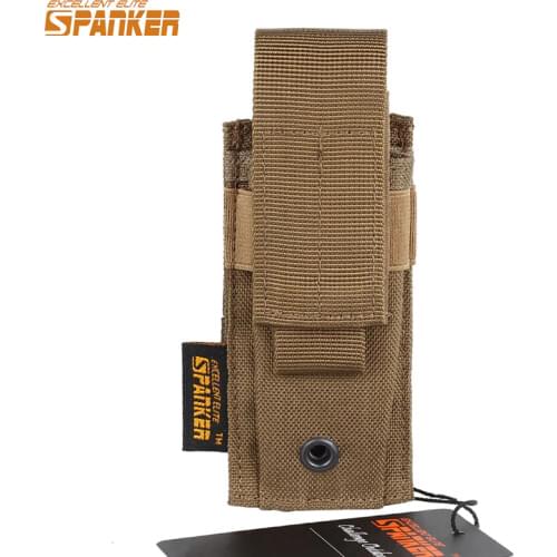 EXCELLENT ELITE SPANKER Outdoor Tactical Pistol Molle Magazine Holster Hunting Combat Equipment Military Training Nylon Pouch