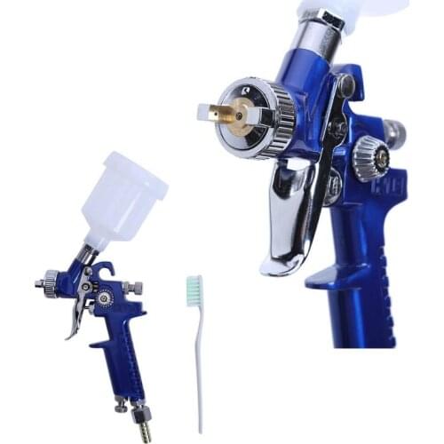 0.8mm/1.0mm 100ml Nozzle H-2000 Professional HVLP Spray Guns Mini Air Paint Spray Gun Airbrush Car Paint Polish Car Accessories