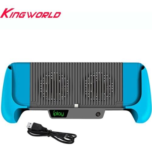Portable Hand Grip Stand Shell Power Bank 5600mAh Battery Pack Charger With Cable Cooler fan For Switch Lite Console