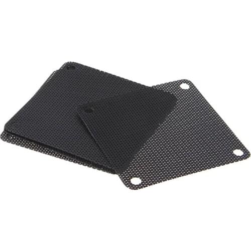 5PCS PVC Fan Dust Filter PC Dustproof Case Cuttable Computer Mesh Cover 60mm Mesh Black Dust Filter