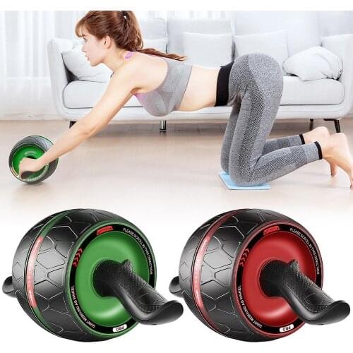 Abdominal Roller Exercise Wheel Fitness Equipment Mute Roller For Arms Back Belly Core Trainer Body Shape Training Supplies