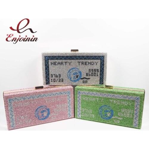 Luxury Money Style Party Clutch for Women Purses and Handbags Designer Bag Credit Card Design Chain Shoulder Bag Dollar Pouch