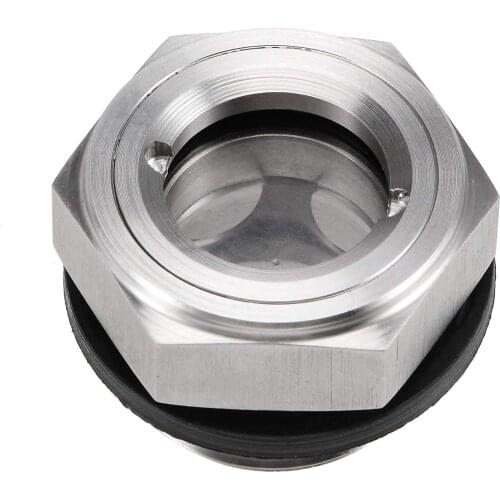 M27x1.5 Thread Stainless Steel 304 Oil Sight Glass,Oil Viewports,Liquid Indicator Window For Air Compressor Gearbox Roots Blower