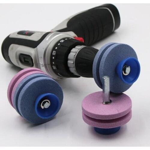 1pcs Drill Sharpener Garden Tools Knife Grinder Drill Universal Sharpening Drill Cutter Lawn Mower Knife Sharpener