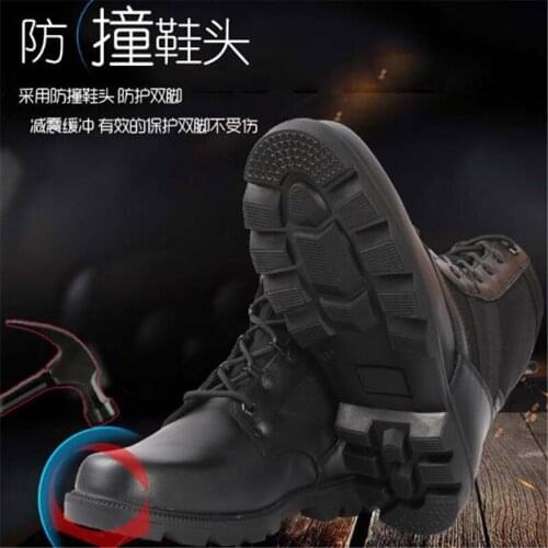 Outdoor Tactical Sport Mens Steel toe Shoes Waterproof Hiking Shoes Male Outdoor Hunting Boots Mountain Shoes Men Army Boots