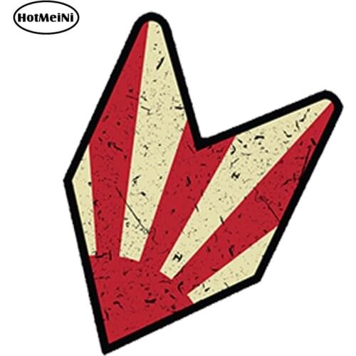 HotMeiNi 13X9.3cm Car Styling WAKABA JDM LEAF Car Sticker Vinyl Funny Deca Waterproof Bumper Doors And Windows Accessories