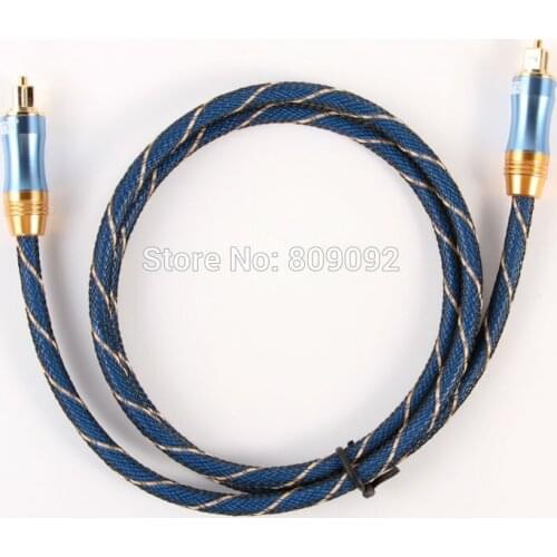 High Quality 5.1 Digital Sound SPDIF Premium Toslink Optical Audio Cable OD6.0 Audio Spdif Cord Blue cable For DV PC PS3