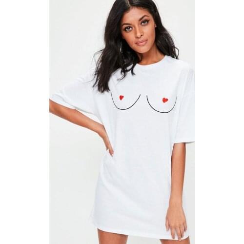 Liberate the breast sleep long shirt Wedding Night women gift tumblr grunge graphic camisetas quote art aesthetic t shirt dress